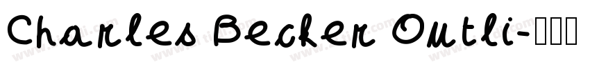 Charles Becker Outli字体转换